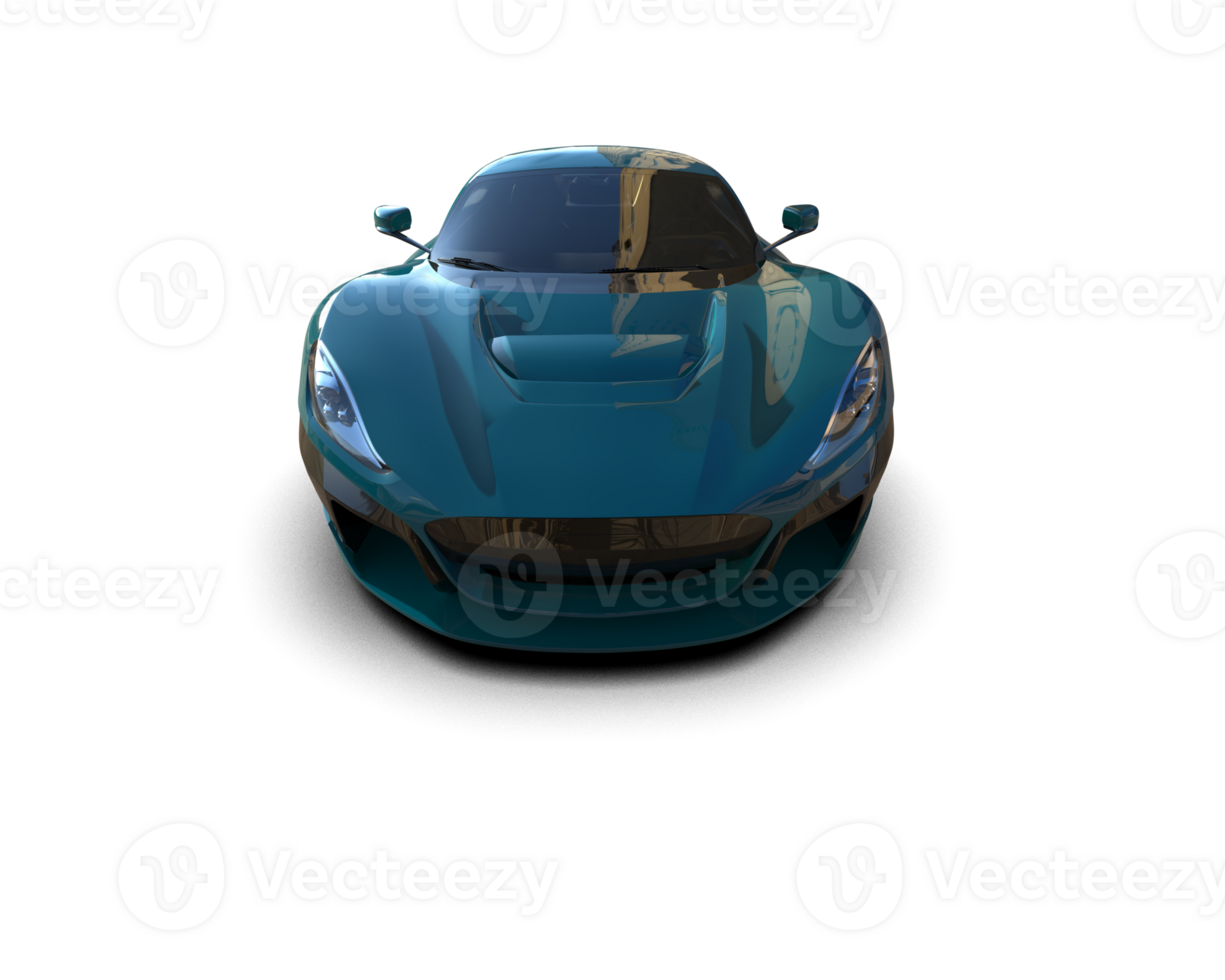 Realistic sport car isolated on background. 3d rendering - illustration png