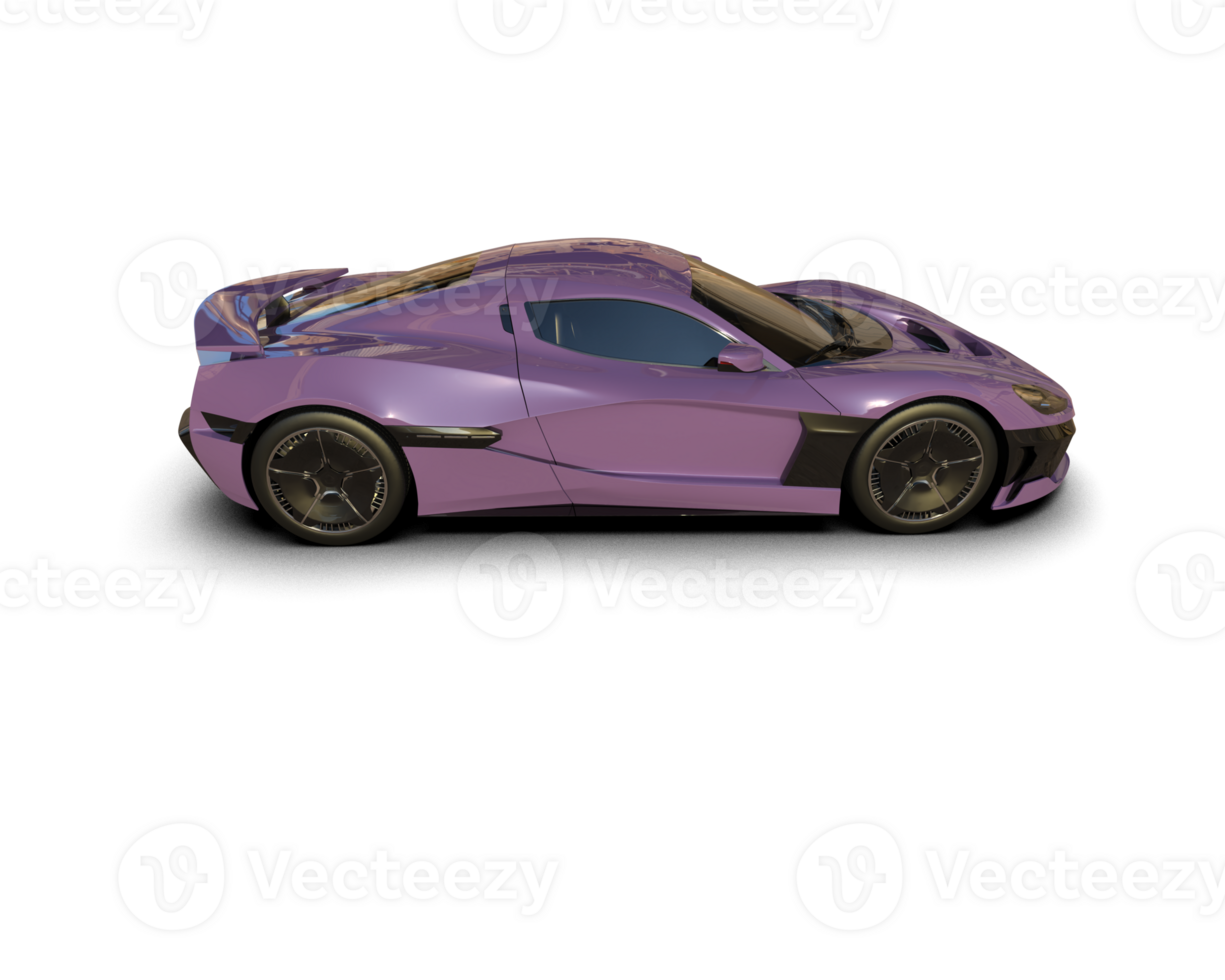Realistic sport car isolated on background. 3d rendering - illustration png