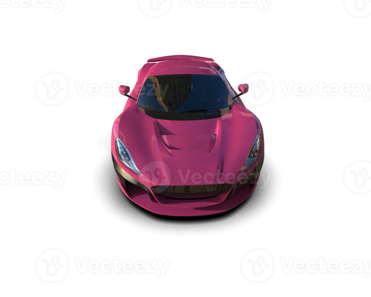 Realistic sport car isolated on background. 3d rendering - illustration png