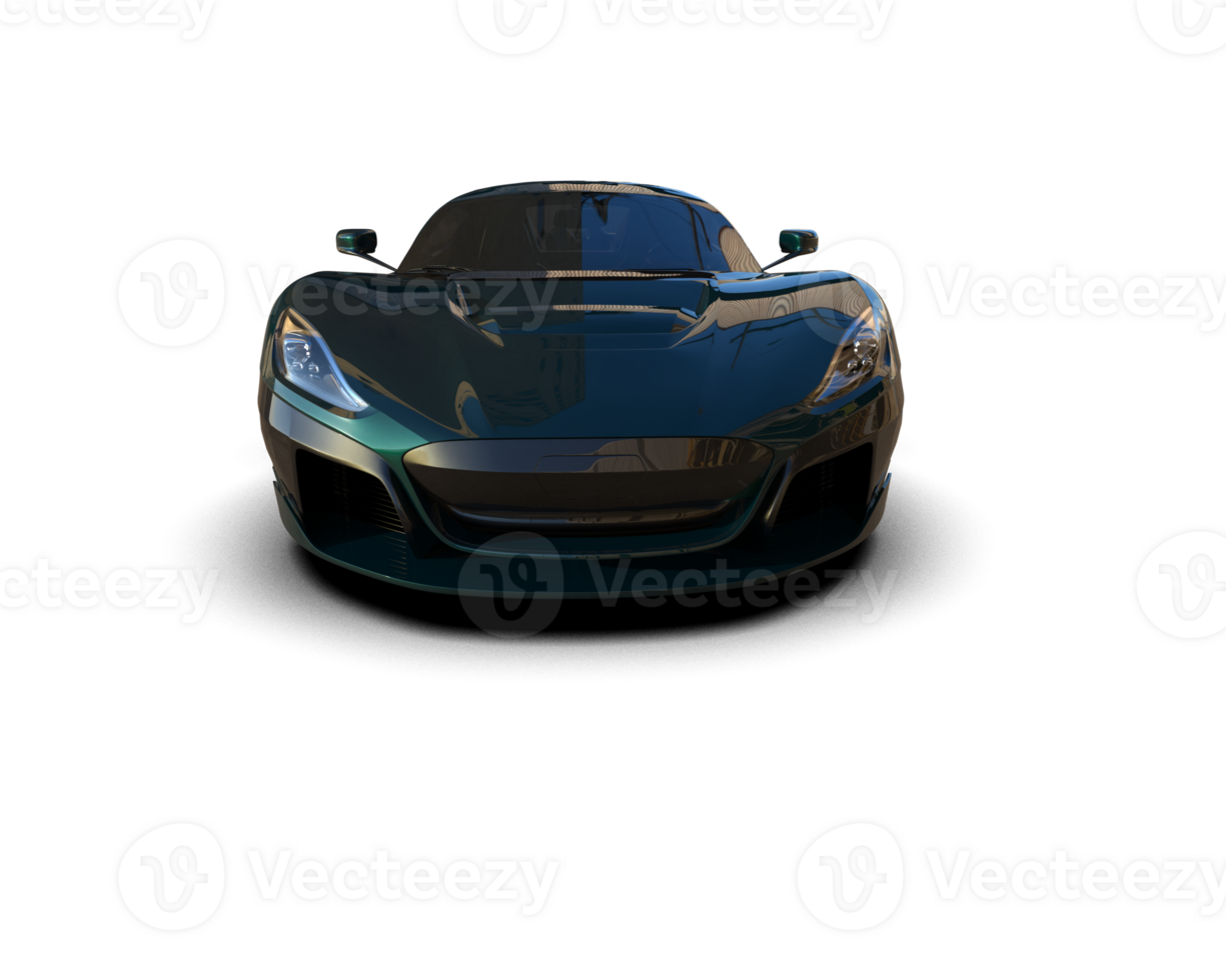 Realistic sport car isolated on background. 3d rendering - illustration png