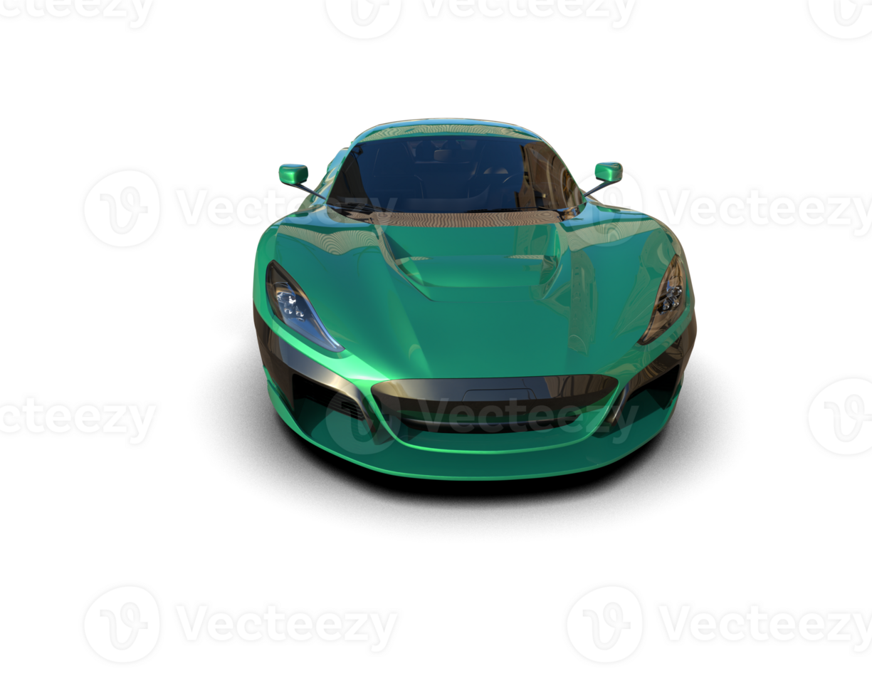 Realistic sport car isolated on background. 3d rendering - illustration png