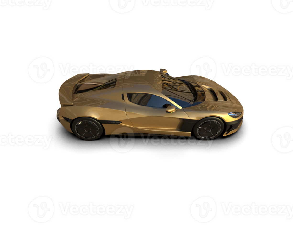Realistic sport car isolated on background. 3d rendering - illustration png
