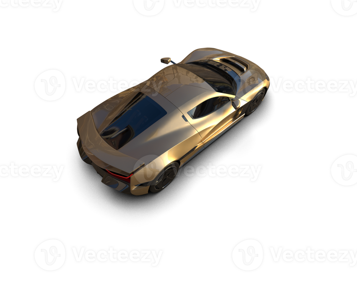 Realistic sport car isolated on background. 3d rendering - illustration png