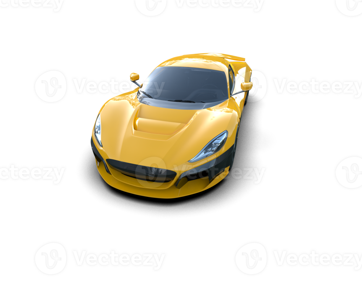 Realistic sport car isolated on background. 3d rendering - illustration png