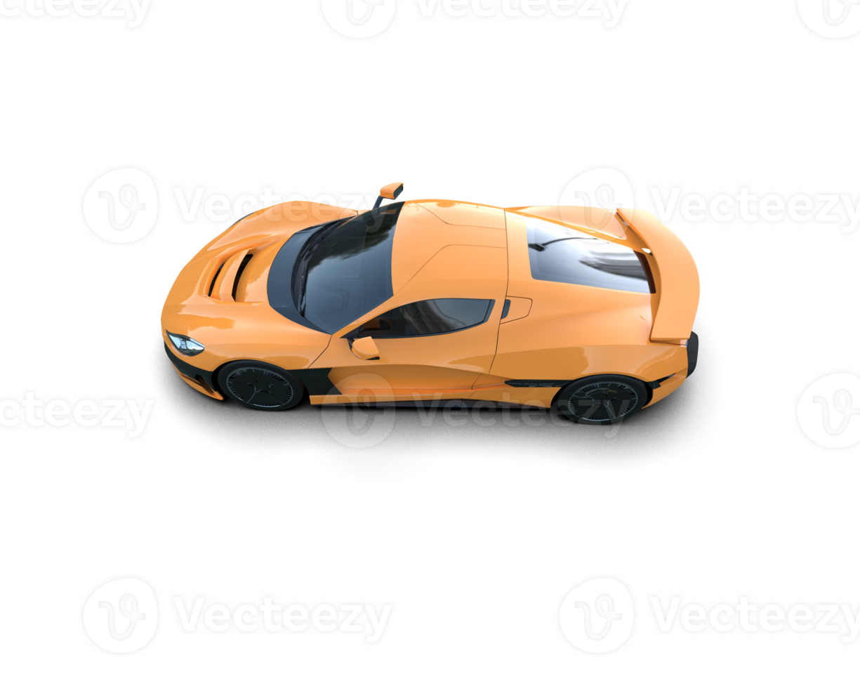 Realistic sport car isolated on background. 3d rendering - illustration png