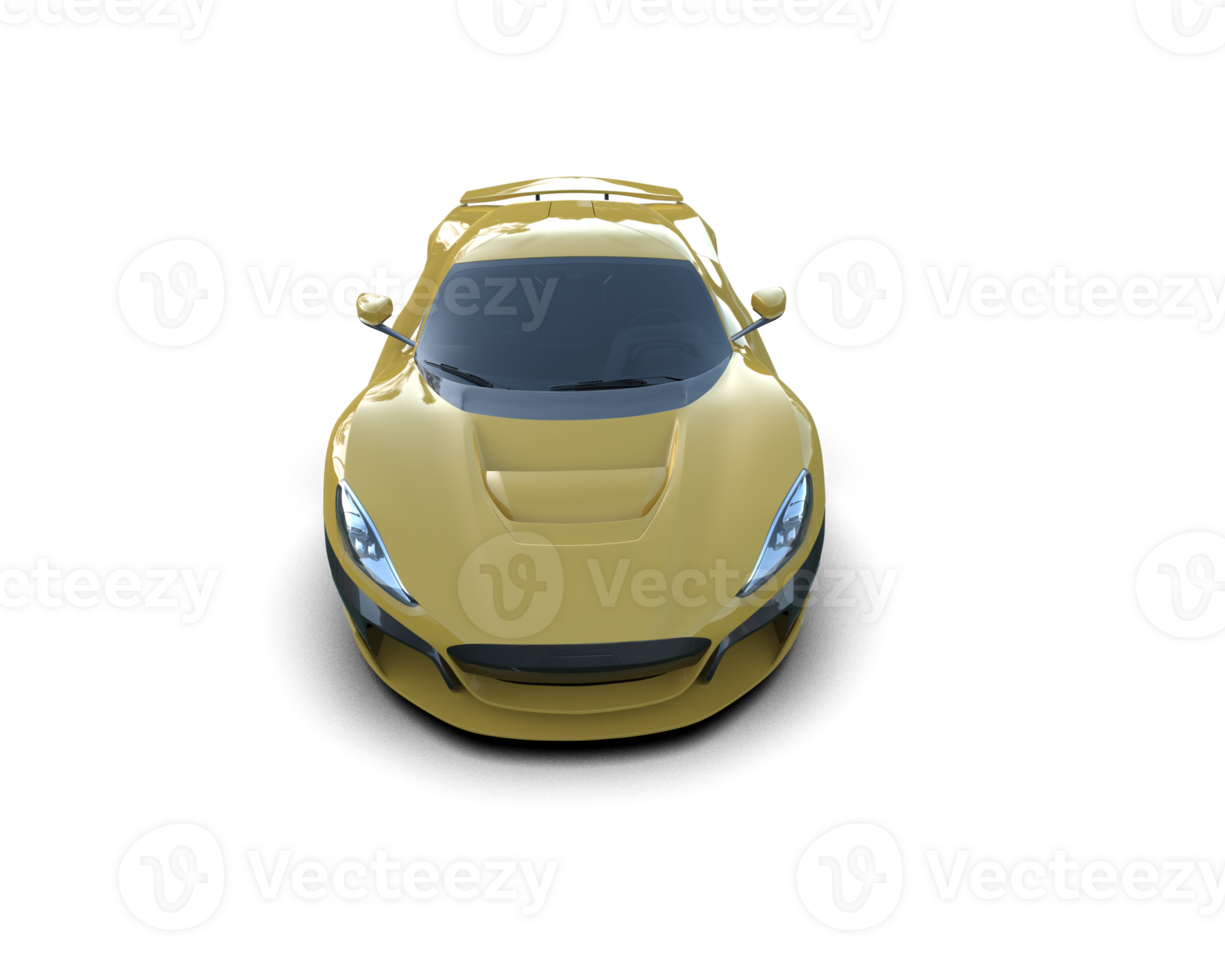 Realistic sport car isolated on background. 3d rendering - illustration png