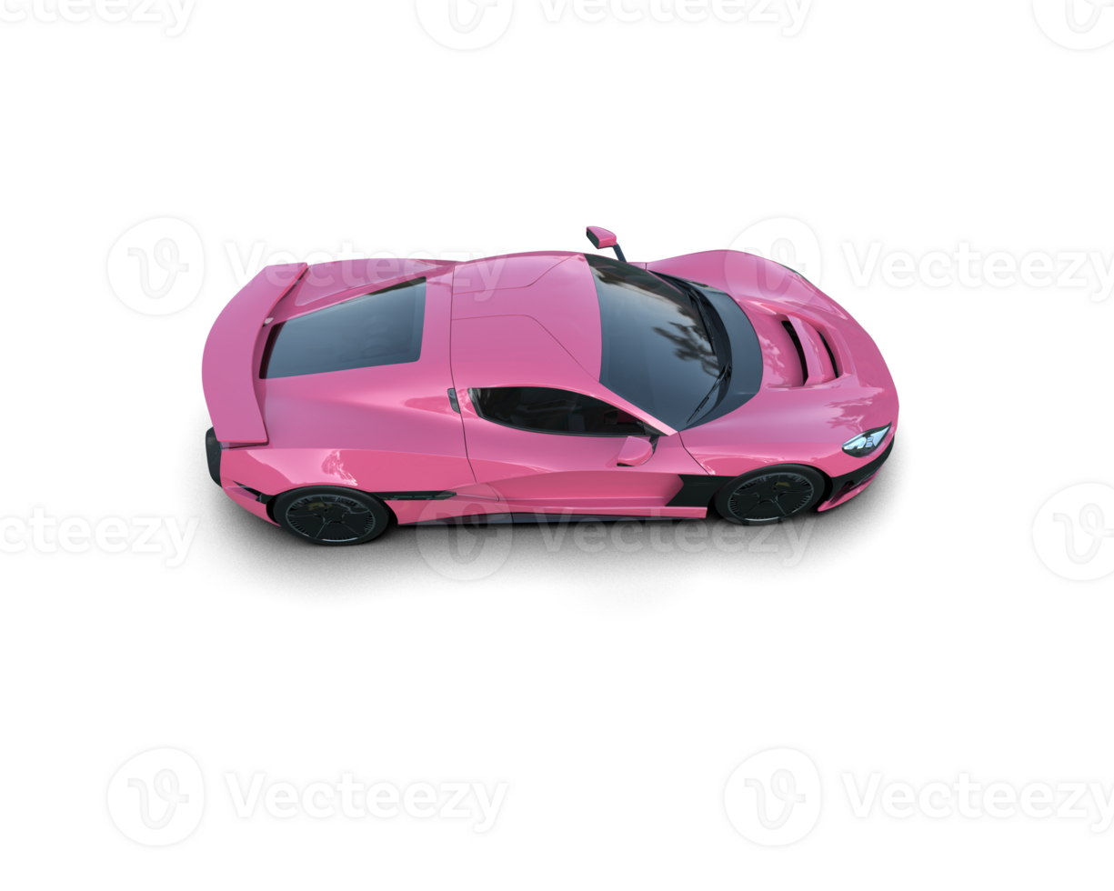 Realistic sport car isolated on background. 3d rendering - illustration png