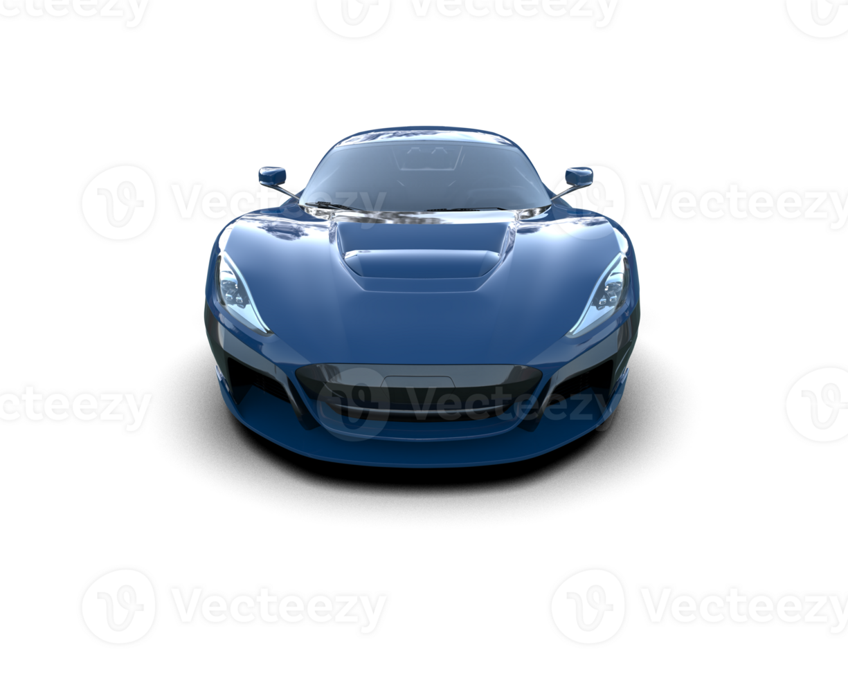 Realistic sport car isolated on background. 3d rendering - illustration png