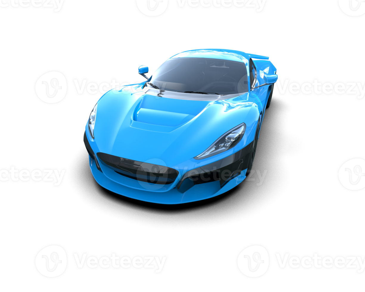 Realistic sport car isolated on background. 3d rendering - illustration png