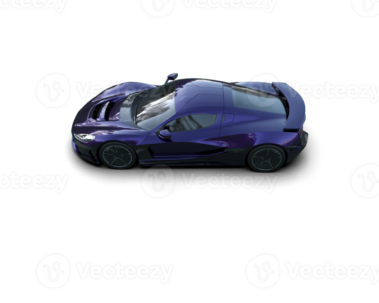 Realistic sport car isolated on background. 3d rendering - illustration png
