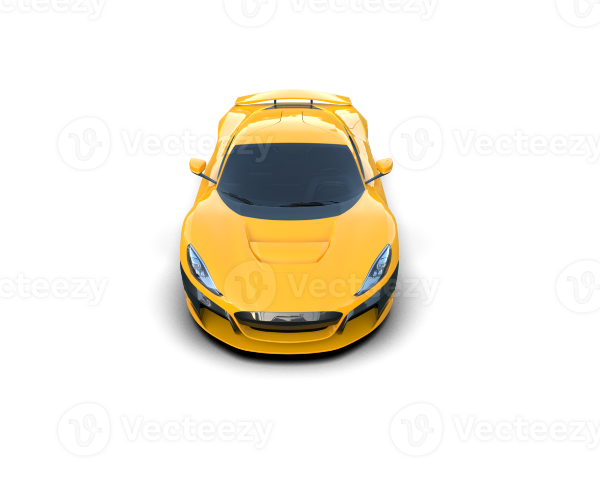Realistic sport car isolated on background. 3d rendering - illustration png