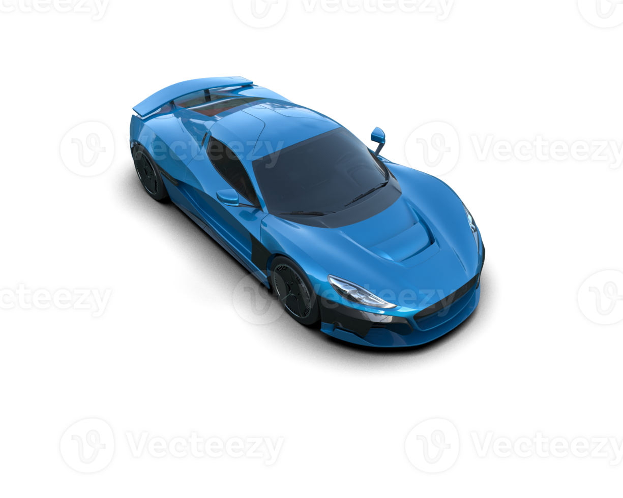 Realistic sport car isolated on background. 3d rendering - illustration png