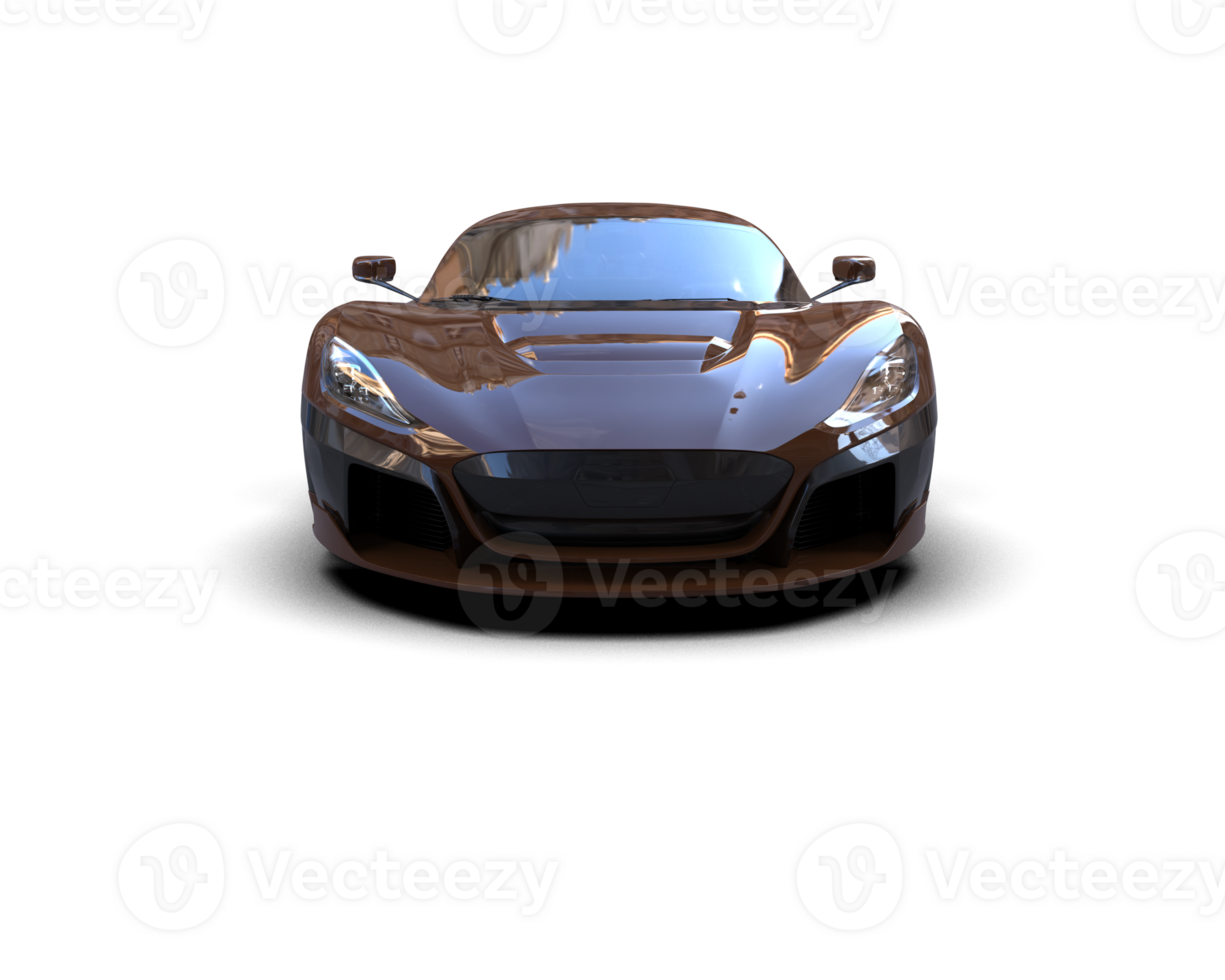 Realistic sport car isolated on background. 3d rendering - illustration png
