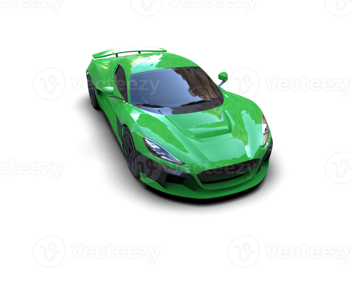 Realistic sport car isolated on background. 3d rendering - illustration png