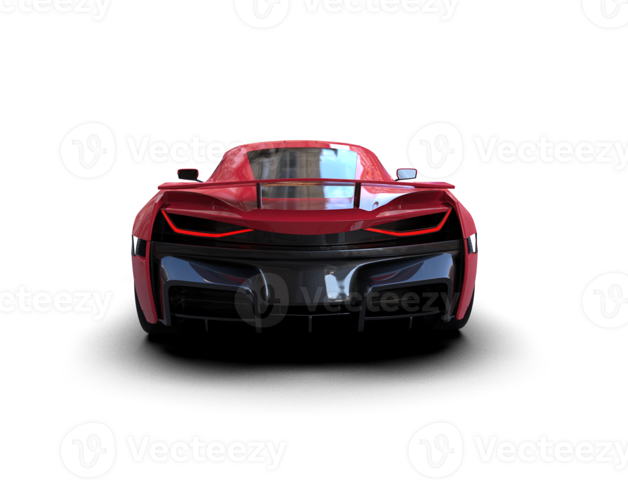 Realistic sport car isolated on background. 3d rendering - illustration png