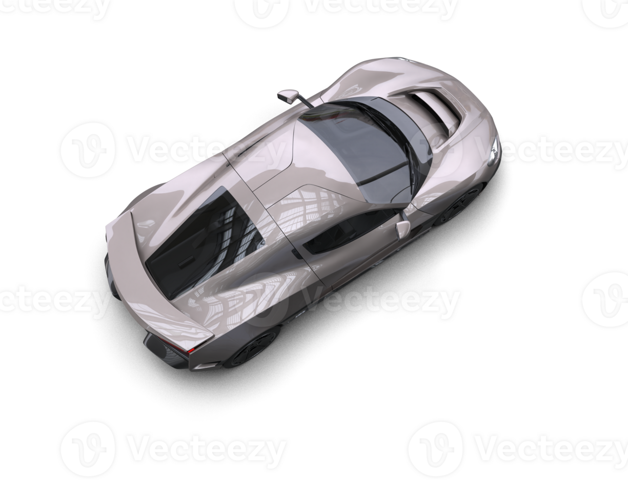 Realistic sport car isolated on background. 3d rendering - illustration png