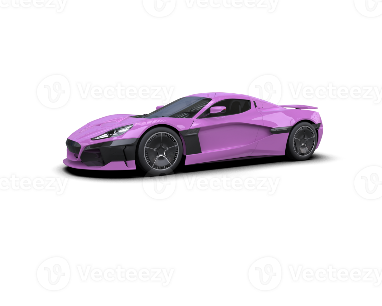 Realistic sport car isolated on background. 3d rendering - illustration png