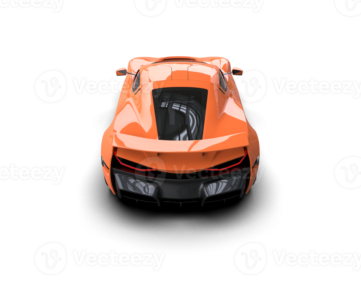 Realistic sport car isolated on background. 3d rendering - illustration png