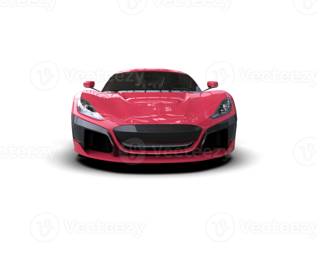Realistic sport car isolated on background. 3d rendering - illustration png