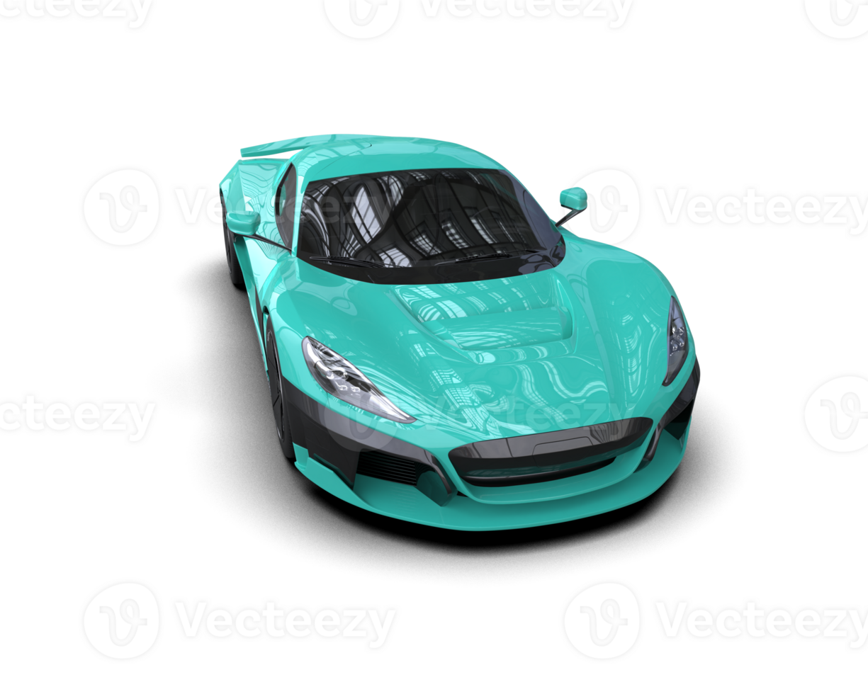 Realistic sport car isolated on background. 3d rendering - illustration png