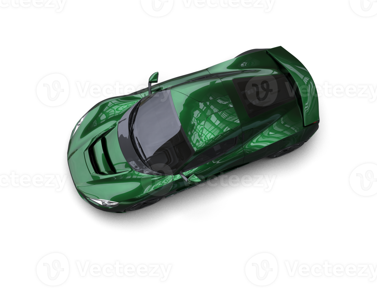 Realistic sport car isolated on background. 3d rendering - illustration png