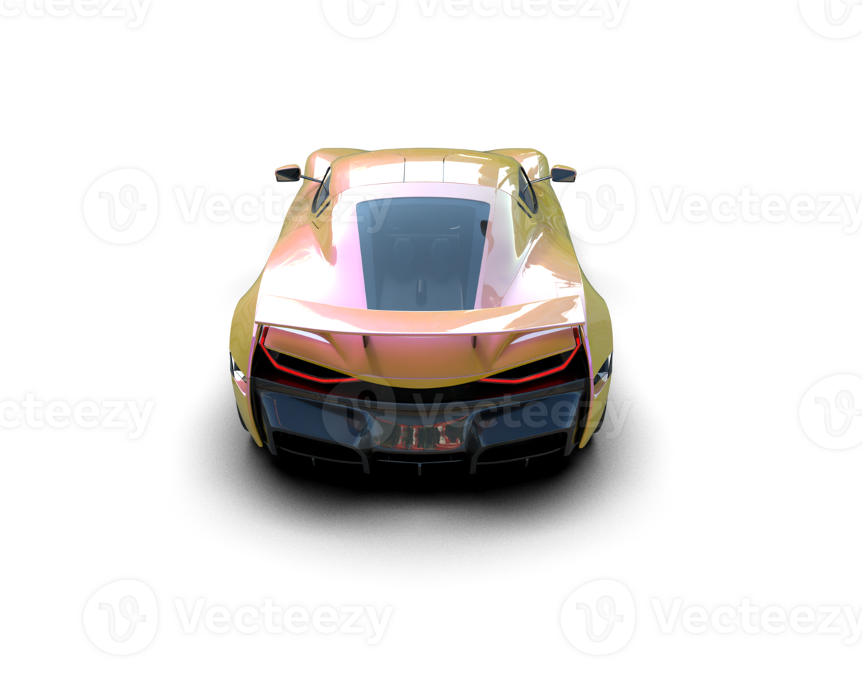 Realistic sport car isolated on background. 3d rendering - illustration png