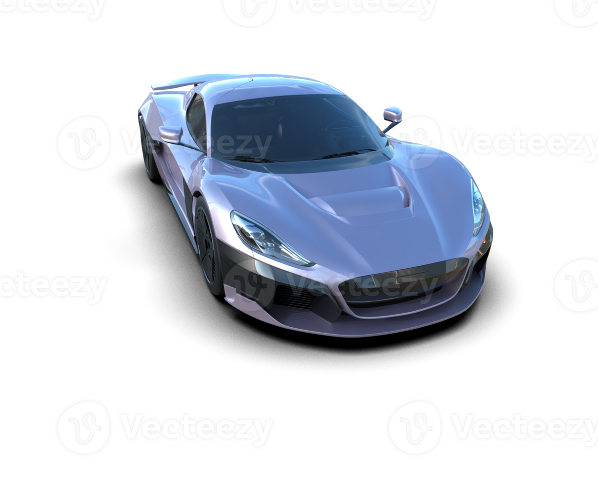 Realistic sport car isolated on background. 3d rendering - illustration png