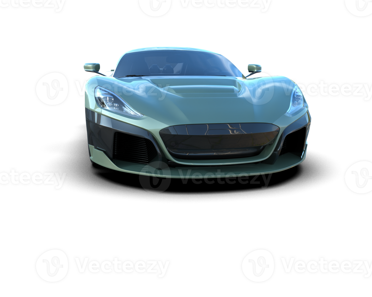 Realistic sport car isolated on background. 3d rendering - illustration png