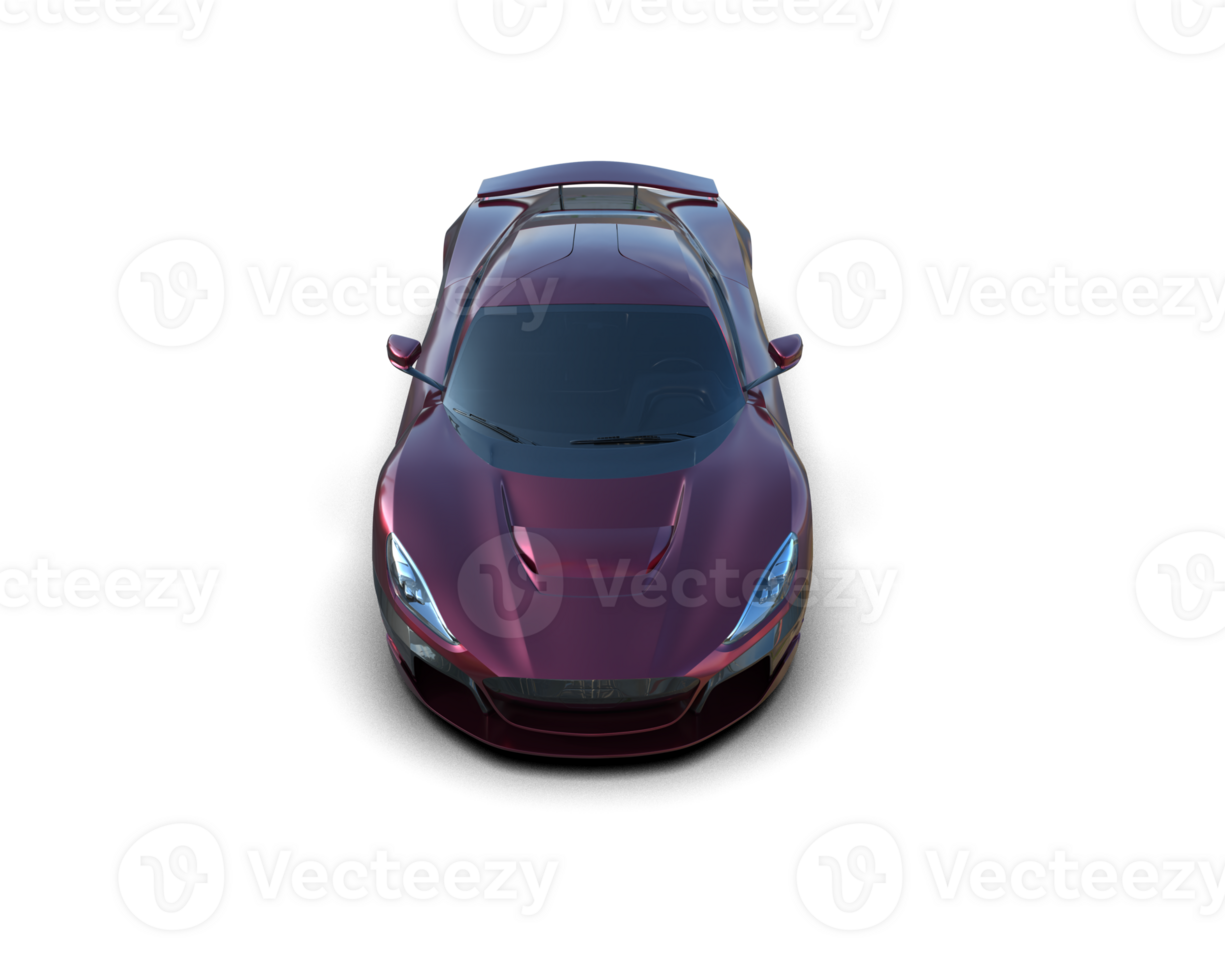 Realistic sport car isolated on background. 3d rendering - illustration png