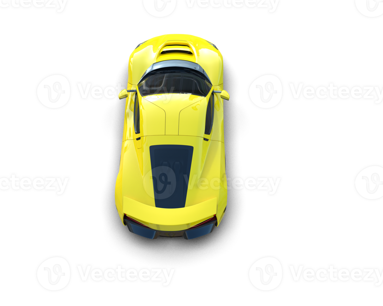 Realistic sport car isolated on background. 3d rendering - illustration png