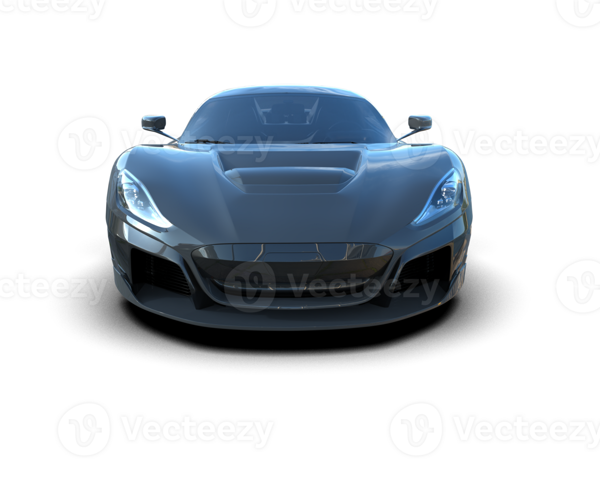 Realistic sport car isolated on background. 3d rendering - illustration png