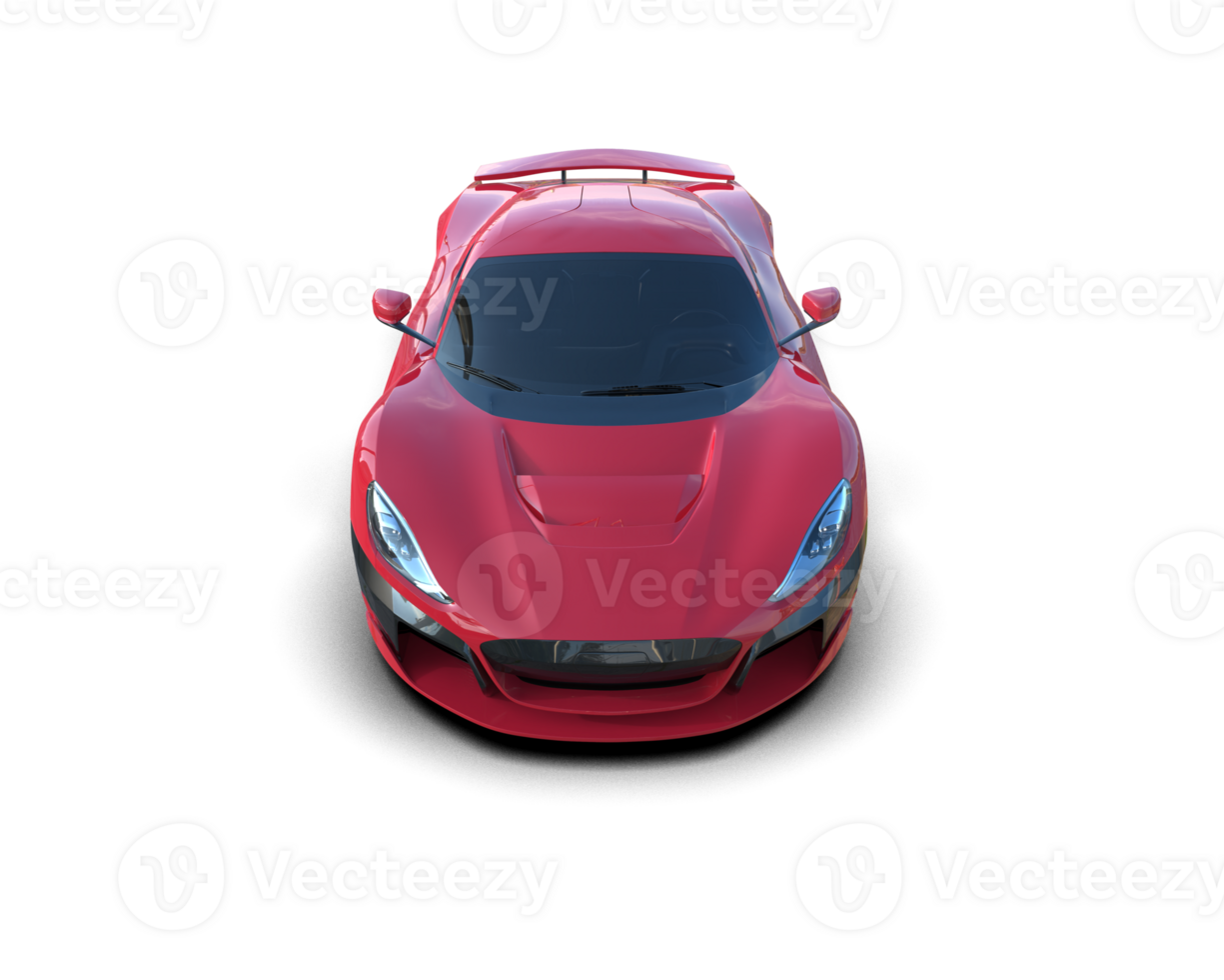 Realistic sport car isolated on background. 3d rendering - illustration png