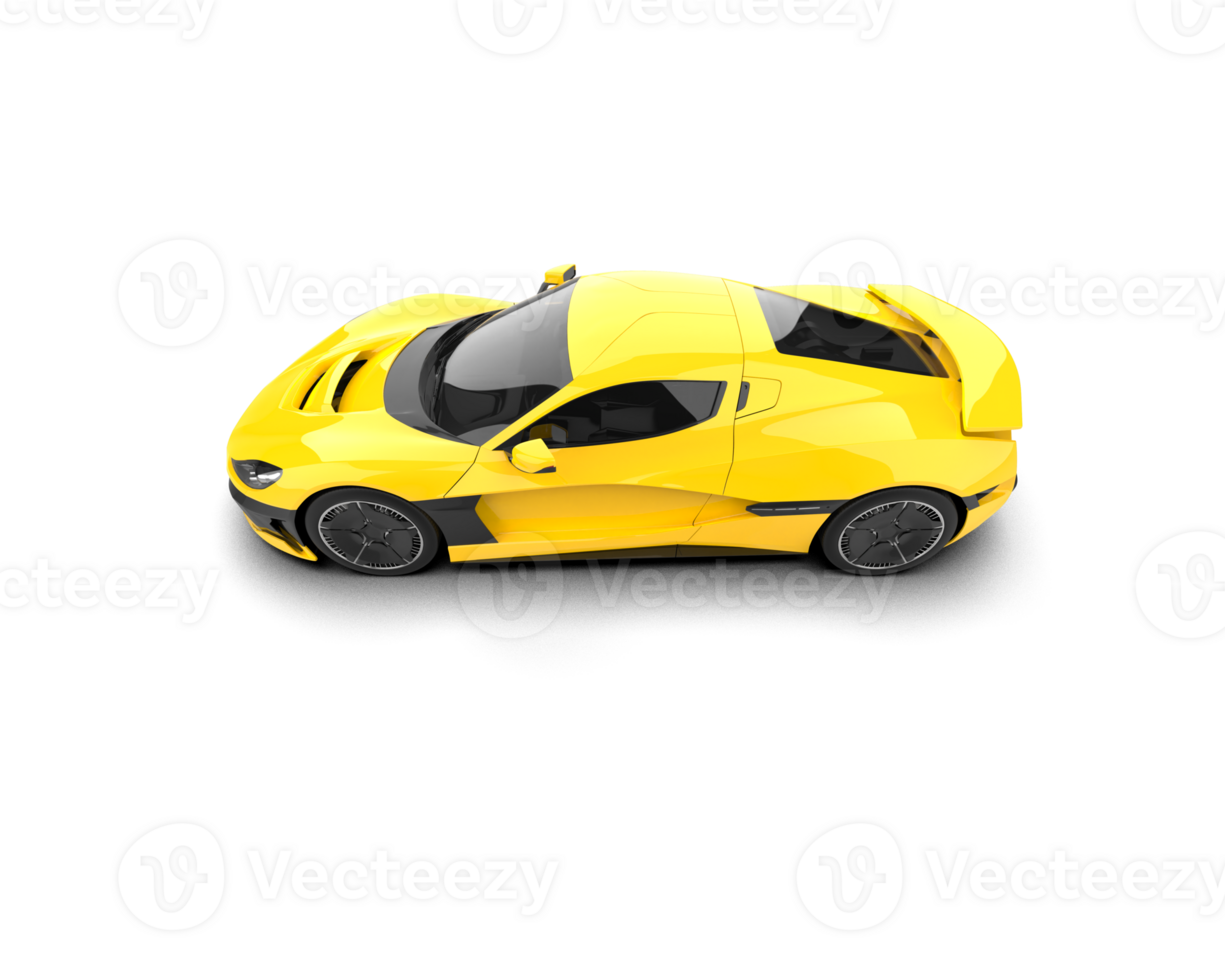 Realistic sport car isolated on background. 3d rendering - illustration png