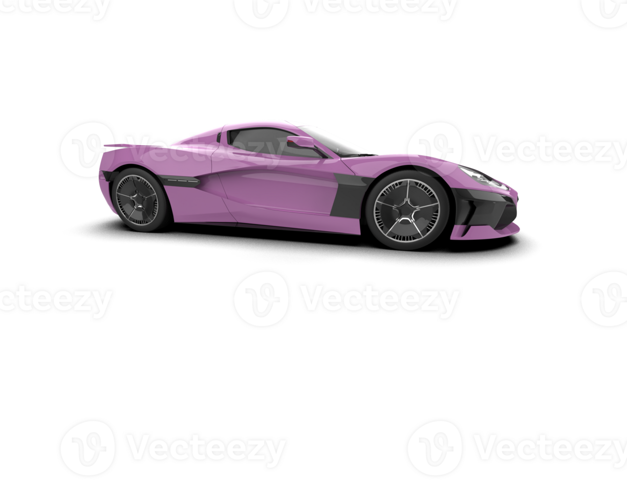 Realistic sport car isolated on background. 3d rendering - illustration png