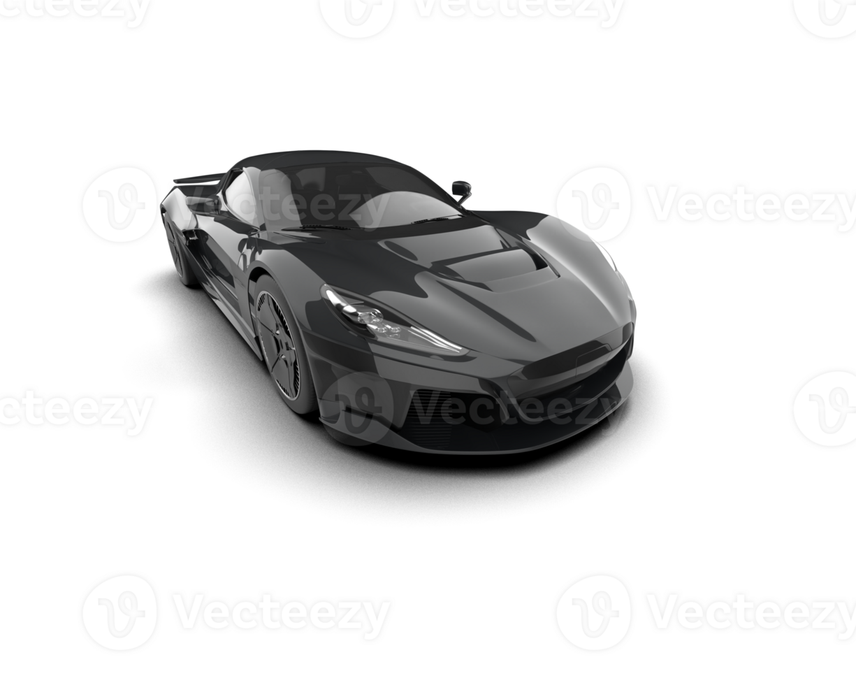 Realistic sport car isolated on background. 3d rendering - illustration png