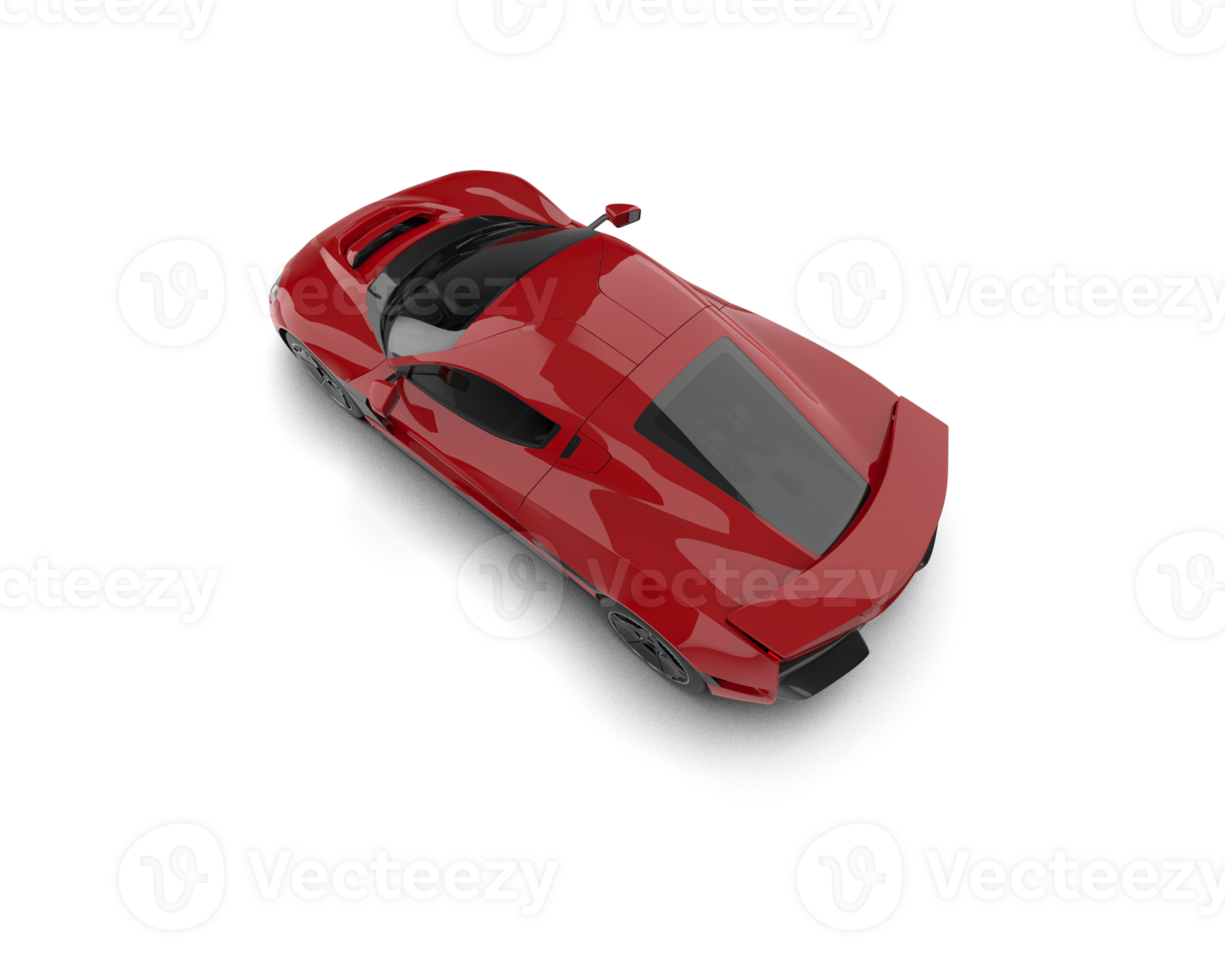Realistic sport car isolated on background. 3d rendering - illustration png