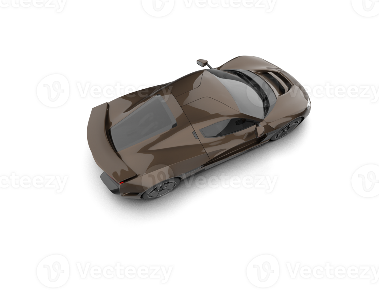 Realistic sport car isolated on background. 3d rendering - illustration png