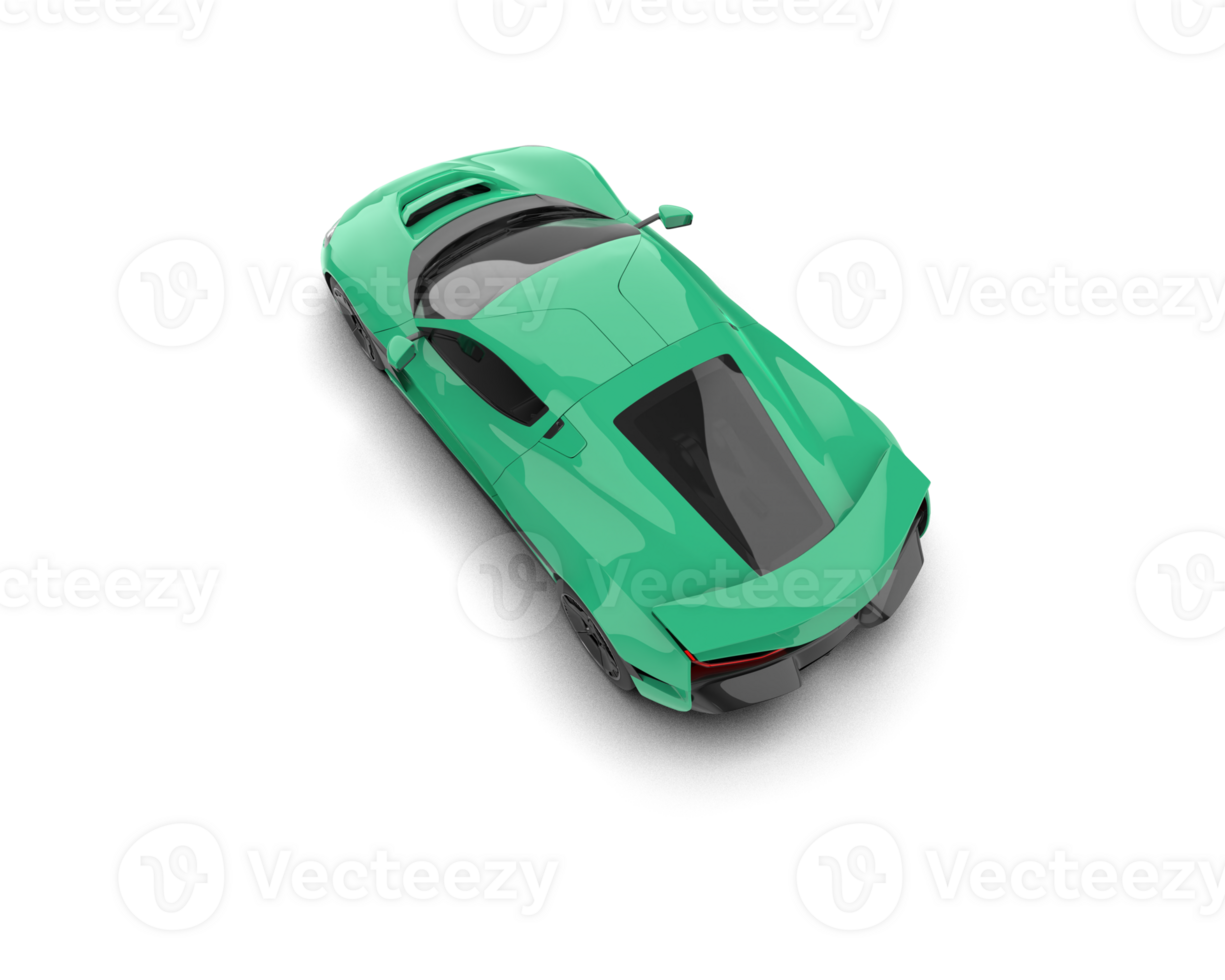 Realistic sport car isolated on background. 3d rendering - illustration png