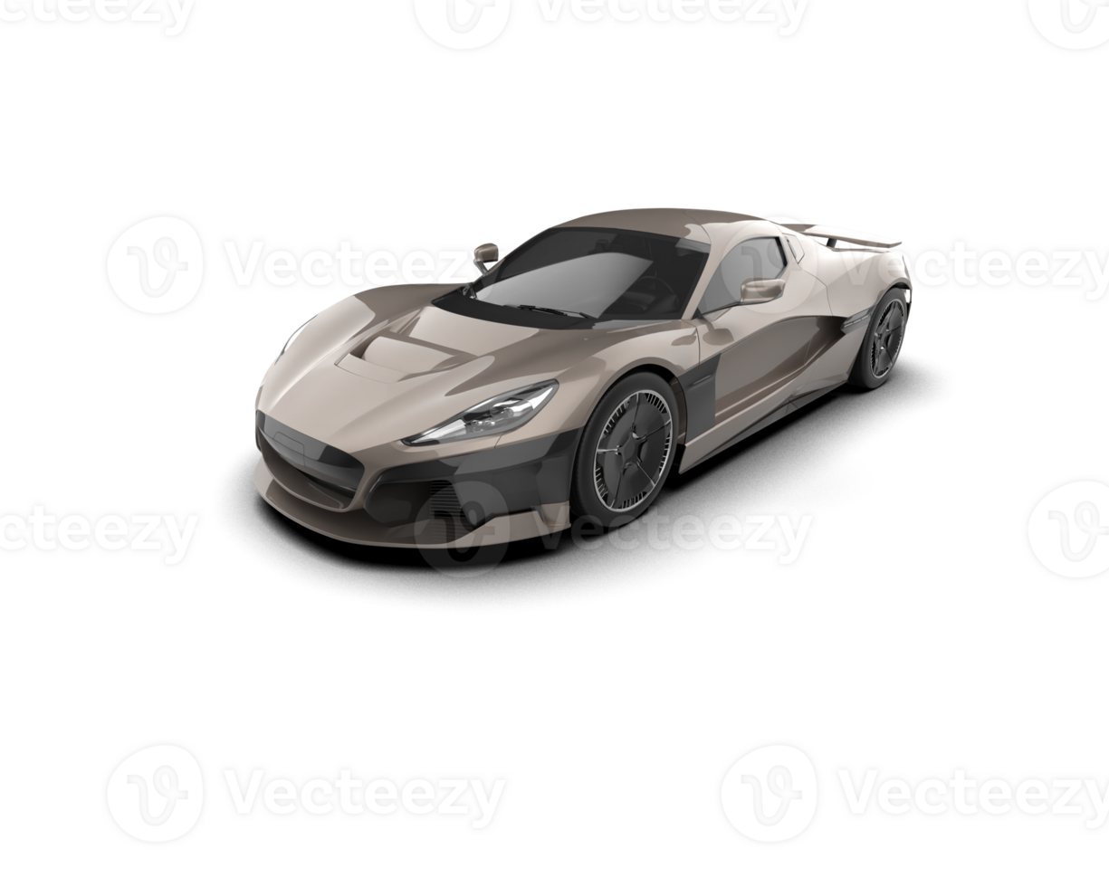 Realistic sport car isolated on background. 3d rendering - illustration png