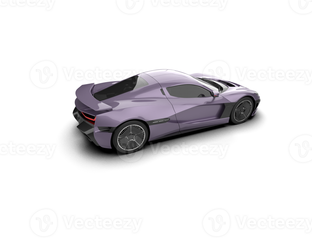Realistic sport car isolated on background. 3d rendering - illustration png