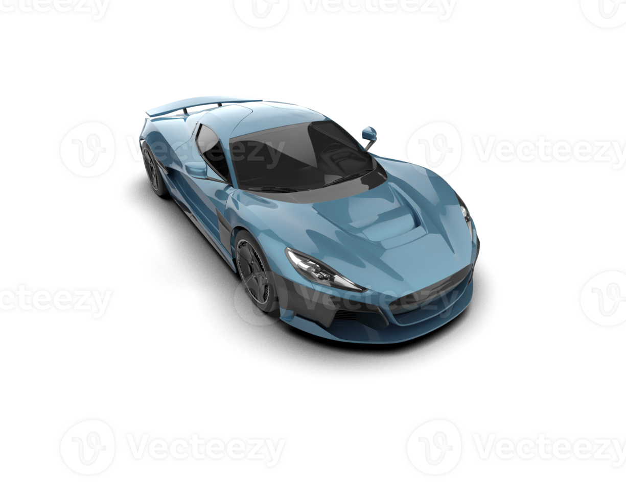 Realistic sport car isolated on background. 3d rendering - illustration png