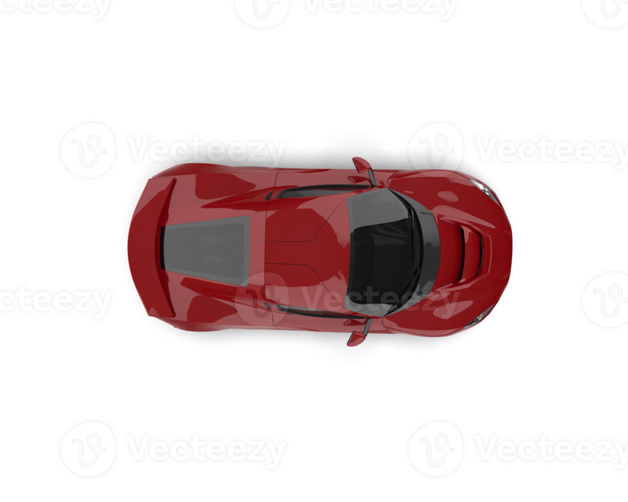 Realistic sport car isolated on background. 3d rendering - illustration png