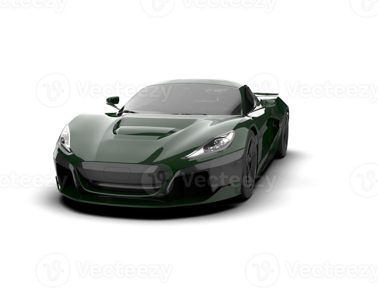 Realistic sport car isolated on background. 3d rendering - illustration png
