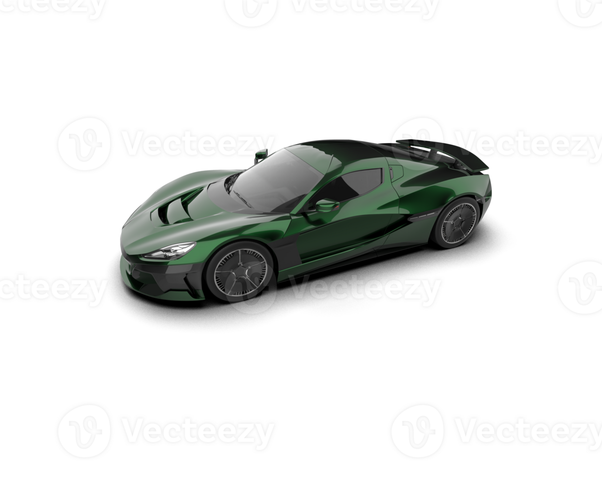 Realistic sport car isolated on background. 3d rendering - illustration png