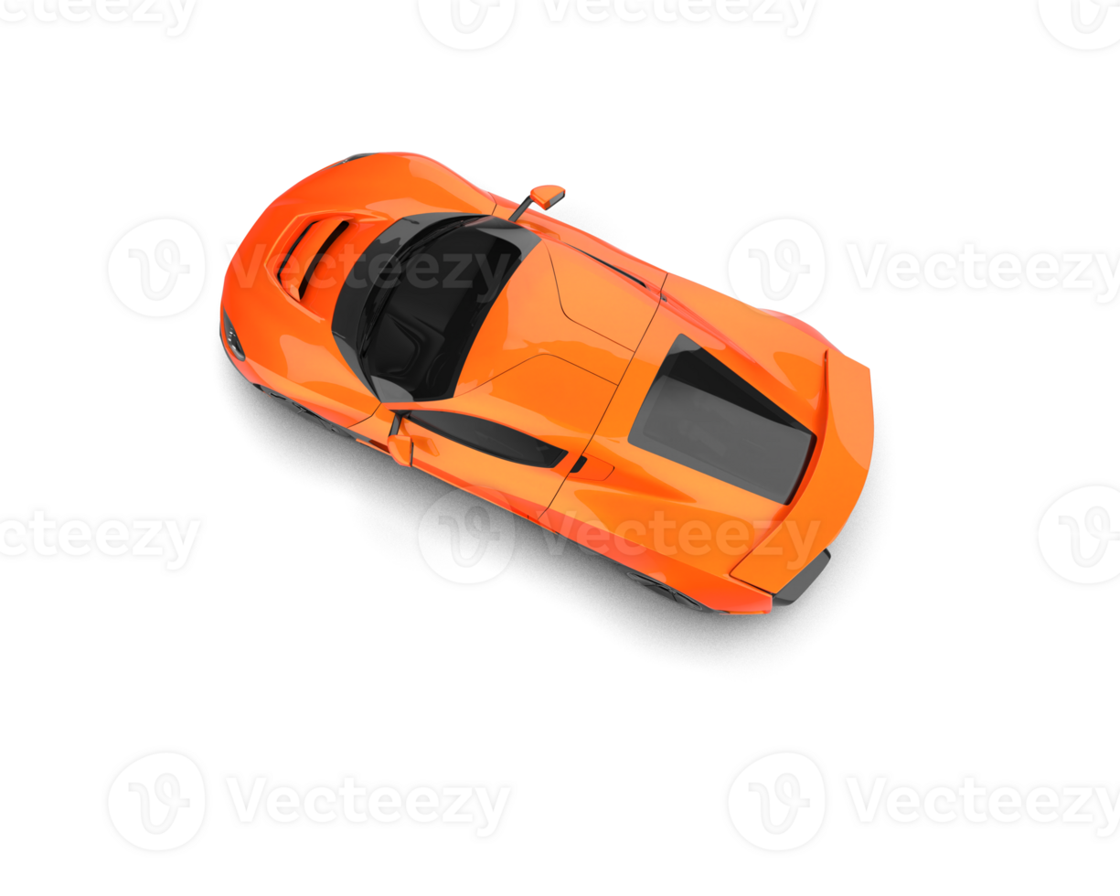 Realistic sport car isolated on background. 3d rendering - illustration png