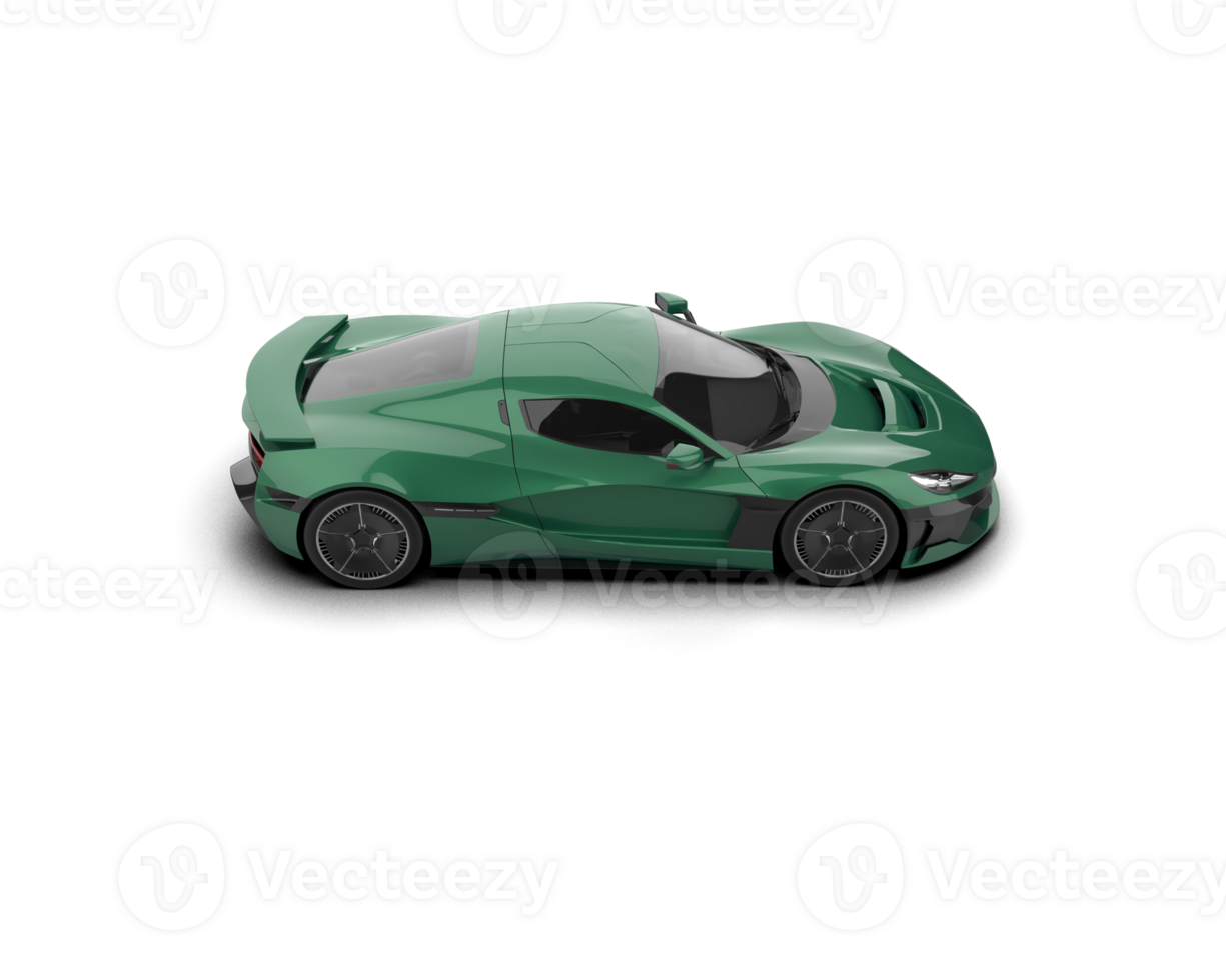 Realistic sport car isolated on background. 3d rendering - illustration png