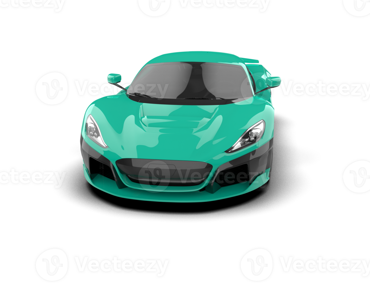 Realistic sport car isolated on background. 3d rendering - illustration png