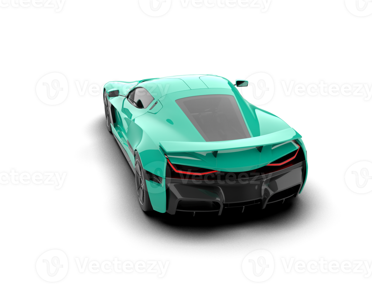 Realistic sport car isolated on background. 3d rendering - illustration png