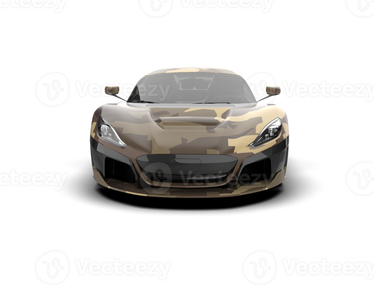 Realistic sport car isolated on background. 3d rendering - illustration png