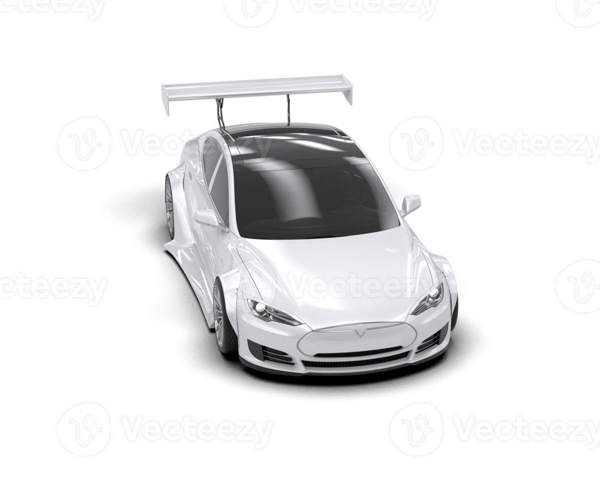 Realistic sport car isolated on background. 3d rendering - illustration png
